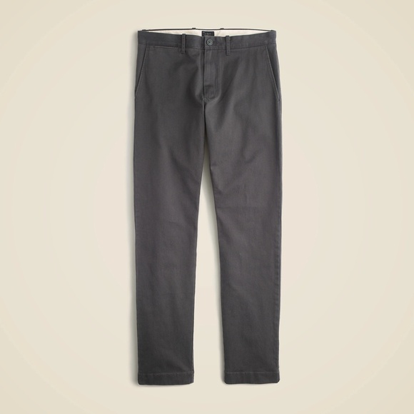 New JCREW Size 34 / 34 484 Slim-fit Stretch Chino Pant in Onyx Grey $98 AR885 - Picture 3 of 6